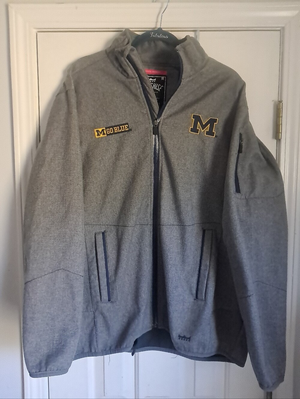 University of Michigan Grey Full-Zip Jacket